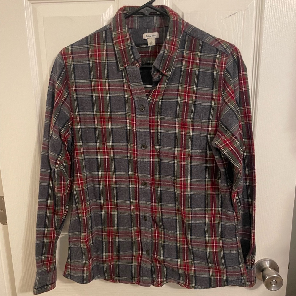 LL Bean Women's Plaid Flannel Shirt